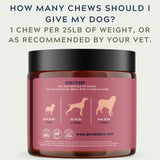 Premium Hip & Joint Chews for Dogs - Green-Lipped Mussel, Collagen & Chondroitin for Pain Relief & Flexibility - 90 count - Pure Dogs Co